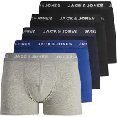 Jack & Jones Boxershorts navy / royal blue/koningsblauw / lichtgrijs / zwart / wit
