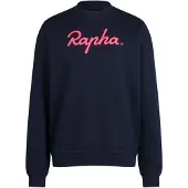 Rapha Sweatshirt Katoen Groot Logo Blauw/Roze