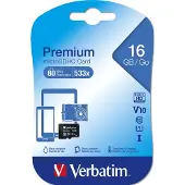 Verbatim microSDHC Geheugenkaart Klasse 10 16 GB