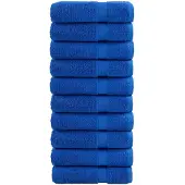 vidaXL Badhanddoeken SOLUND 10 st 600 g/m² 70x140 cm blauw