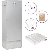 vidaXL BBQ-rookoven met koude rookgenerator gegalvaniseerd staal