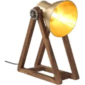 vidaXL Bureaulamp 25 W E27 30x17x40 cm antiek messingkleurig