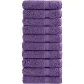vidaXL Badhanddoeken SOLUND 10 st 600 g/m² 70x140 cm paars