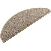 vidaXL Trapmatten 15 st 65x21x4 cm Bruin Halfrond Groot