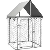 vidaXL Hondenkennel voor buiten met dak 100x100x150 cm