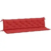 vidaXL Tuinbankkussens 2 st 200x50x7 cm oxford stof rood