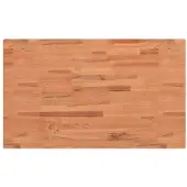 vidaXL Wastafelblad 100x60x4 cm massief beukenhout