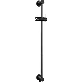 Brauer Black Carving complete inbouw regendouche set 40 met 30cm douchekop, gebogen muurarm, staafhanddouche en glijstang mat zwart