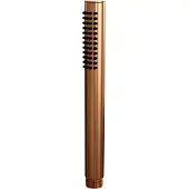 Brauer Copper Carving thermostatische inbouw regendouche SET 04 met 30 cm douchekop en gebogen muurarm en staaf handdouche en doucheslang en wandaansluitbocht koper geborsteld PVD