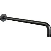 Brauer Black Carving thermostatische inbouw regendouche 3-weg omstelling SET 28 met 30 cm douchekop en gebogen muurarm en staaf handdouche en doucheslang en wandaansluitbocht mat zwart