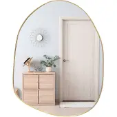 MISOU Spiegel - Organische Vorm - Goud - 30x39cm - Wandspiegel