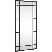 vidaXL Wandspiegel rechthoekig 30x60 cm ijzer zwart