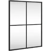 vidaXL Wandspiegel rechthoekig 40x50 cm ijzer zwart