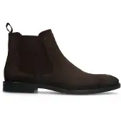 Manfield Bruine suède chelsea boots | Maat 44
