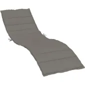vidaXL Ligbedkussen 200x50x4 cm stof gemêleerd donkergrijs