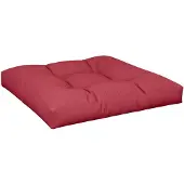 vidaXL Palletkussen 70x70x12 cm stof wijnrood