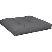 vidaXL Palletkussen 70x70x12 cm stof antracietkleurig