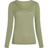 Icebreaker - Dames thermokleding - W Merino 150 Siren LS Sweetheart Lichen voor Dames van Wol - Maat XS - Kaki