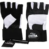 Legend Sports Fitness handschoenen leder Heren/Dames Zwart-Wit Leer