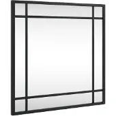 vidaXL Wandspiegel vierkant 40x40 cm ijzer zwart