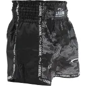 Legend Sports Kickboks Broekje Kind/Volwassene Camo Black Satijn