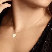 Glow 242.0044.15 Dames Hanger - Sieraad - 14 Karaat Goud - 10 mm breed - 15 mm lang