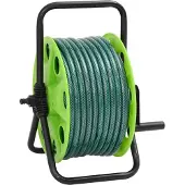 vidaXL Slanghaspel met 30 m slang vrijstaand PVC groen
