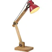vidaXL Bureaulamp, 25W, rood, 23x18x96 cm, E27