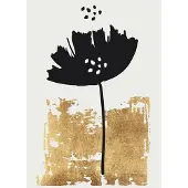 Living Walls Fotobehang ARTist Black Poppy (set, 2-delig)