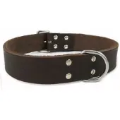 Brekz Leren Halsband Bruin 60 cm x 30 mm