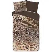 Pure dekbedovertrek Skins bruin - microvezel - 140x220