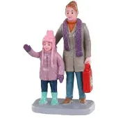 Lemax - Christmas market shoppers