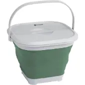 Outwell COLLAPS BUCKET SQUARE W/LID (SHADOW GREEN)