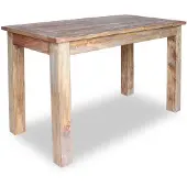 vidaXL Eettafel 120x60x77 cm massief mahoniehout