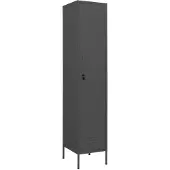vidaXL Lockerkast 35x46x180 cm staal antracietkleurig