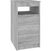 vidaXL Ladekast 40x50x76 cm bewerkt hout grijs sonoma eikenkleurig