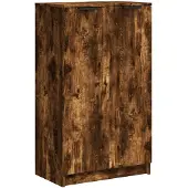 vidaXL Schoenenkast 59x35x100 cm bewerkt hout gerookt eikenkleurig