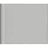 vidaXL Balkonscherm 90x300 cm 100% oxford polyester lichtgrijs