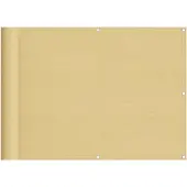 vidaXL Balkonscherm 75x600 cm 100% oxford polyester zandkleurig