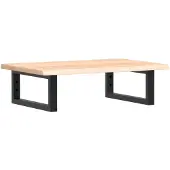 vidaXL Badkamer wandschap staal en massief eikenhout