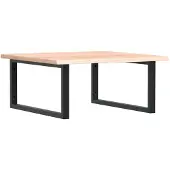 vidaXL Badkamer wandschap staal en massief eikenhout