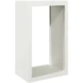 vidaXL Haardhoutrek 60x40x100 cm staal wit