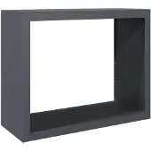 vidaXL Haardhoutrek 100x40x80 cm staal antracietkleurig