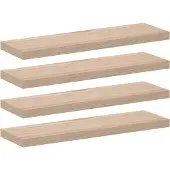 vidaXL Wandschapppen 4 st 80x23,5x4 cm bewerkt hout
