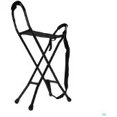 Advys Pluviose Wandelstokstoeltje Hoge Zitting Aluminium Zwart PL4B1 | 1 stuk