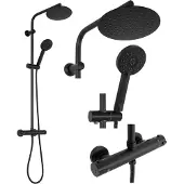 REA Bliss Regendouche Zwart 100cm