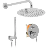 REA Lungo Regendouche Inbouw Grijs 36,5cm
