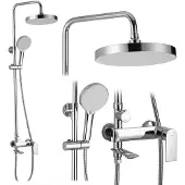 REA Veneta Regendouche Grijs 136cm