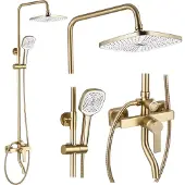 REA Argus Regendouche Geborsteld Goud 144cm