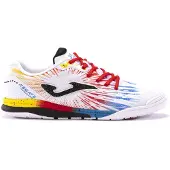 Joma Regate Rebound Zaalvoetbalschoenen (IN) Wit Rood Blauw Geel